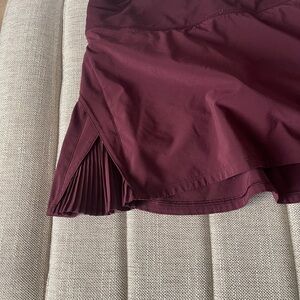 Lululemon Athletica Maroon Tennis Skirt